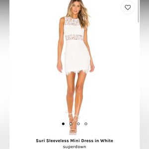 Revolve - White Suri Sleeveless Mini Dress - Small